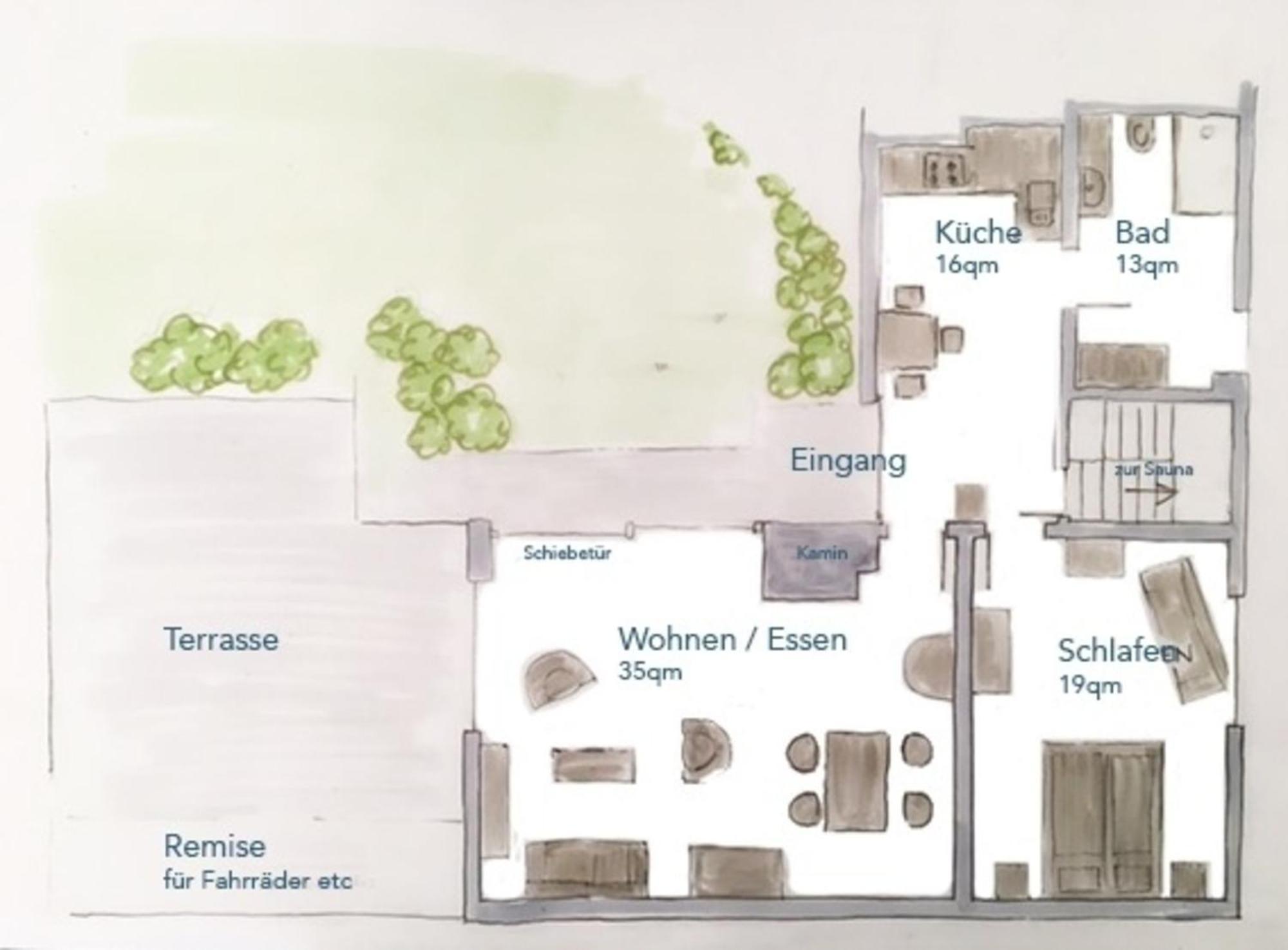 Achterdeck mit Sauna Eckernförde Buitenkant foto